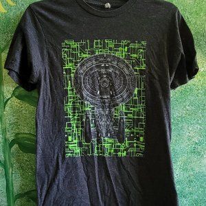 TNG Star Trek Enterprise Borg Small Shirt
